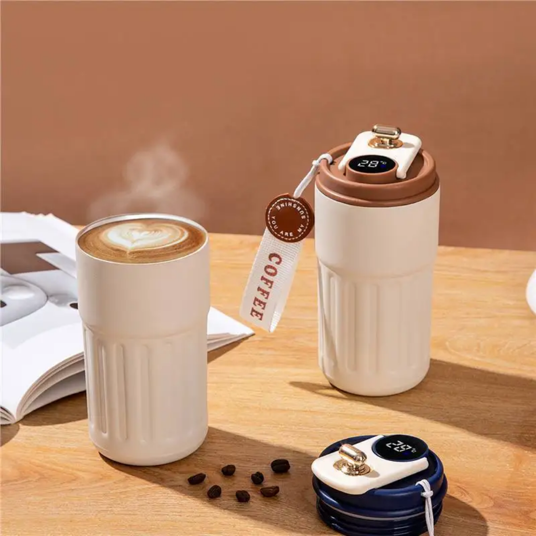 Thermos à affichage de température en acier inoxydable