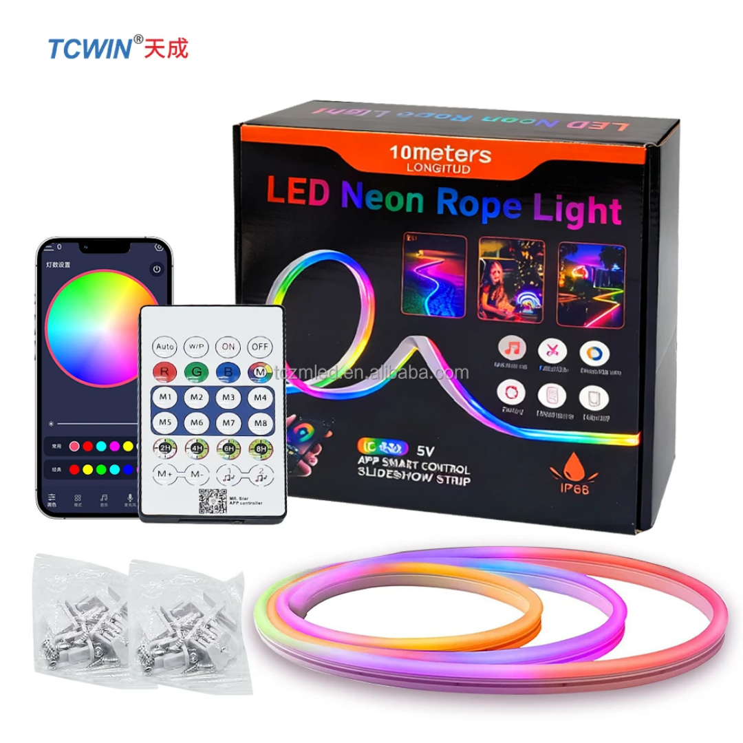AmbianceBeat™ – La bande lumineuse en néon qui vibre au rythme de tes sons 🎧